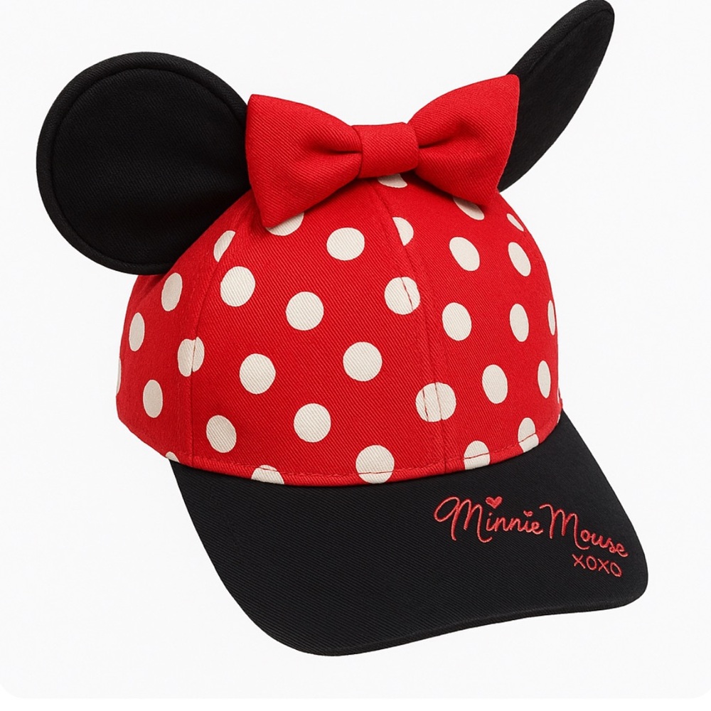 Disney Pink and Black Polka Dot Hat